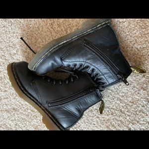 Dr. Martens classic black boots. Kid’s size 11.